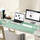 YSAGi Non-Slip Leather Desk Pad L Size, Waterproof Laptop Computer Desk Keyboard Mat, Table Protector Blotter Mat, Large Mouse Pad for Office/Work/Home/Decor(Pale Green, 35.4" x 17")