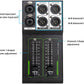 Passive Stereo Monitor Volume Controller, with Extended 70MM Fader Audio Volume Controller for Precise Level Adjustments
