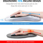 Mouse Pad Wrist Support, Laokiiy 2 in1 Keyboard Wrist Rest+ Ergonomic Mouse Pad, Non-Slip Wrist Rest for Computer Keyboard, Made Easy Typing & Relieve Wrist Pain(White)