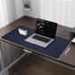 Leather Desk Pad Protector,Desk Mat,Large Mouse Pad, Non-Slip Desk Pad, Waterproof PU Leather Desk Blotter Mat, Desk Cover for Office and Home (Midnight Blue, 36" x 17")