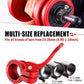 Narrow Barbell Clips 2.5cm Width for Olympic Bars, 0.9-1.18inch Adjustable Weight Clamps, Quick Release Locking Collars for Weightlifting
