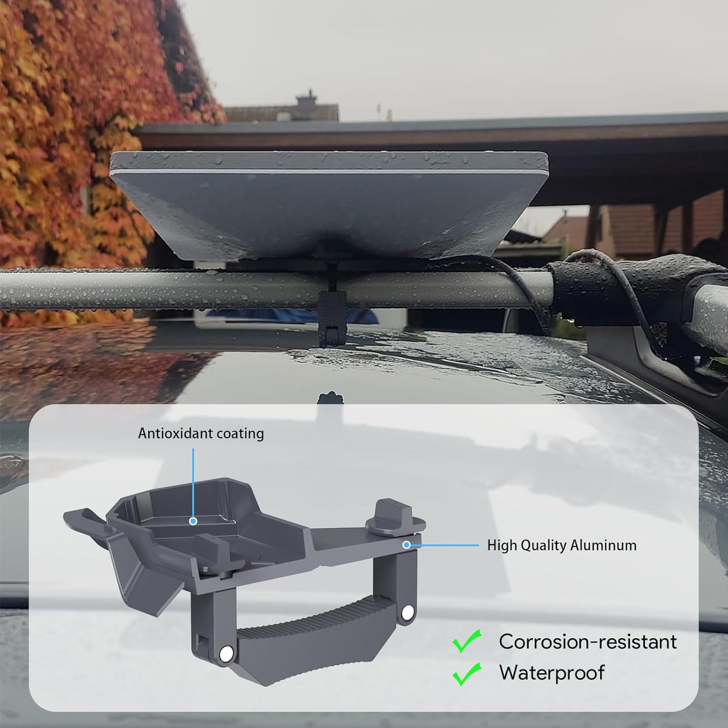 XLTTYWL Starlink Mini Mount, 0.47''-1.89'' Anti-Rust Mimi Starlinks Roof Rack Mount for Accessories Star Link Mini Dishy, Fits Star Link Mimi Standard Pole RV,Caravans,Van Mobility