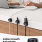 12Pack Cord Organizer Spring Clips, Office Desk Accessories - Lamicall Desk Cable Management Clips, Dorm Room Bedroom Essentials, Phone Charger Cord Holder, Wire Organizer Keeper for Nightstand
