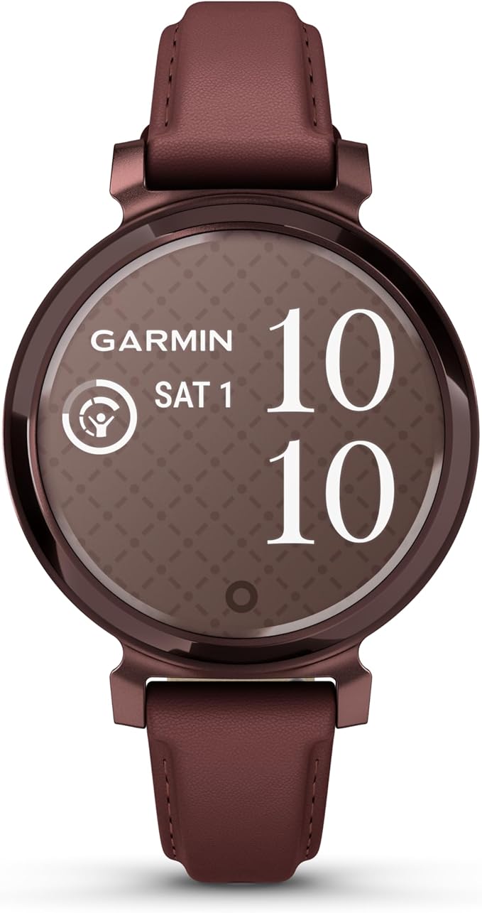 Garmin Lily 2, Small and Stylish Smartwatch, Hidden Display, Patterned Lens, Up to 5 Days Battery Life, Mulberry