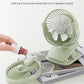 Shinebella AA Battery Powered Clip on Fan with 4-Speed, 5’’ Small Desk Fan with Aroma Function, USB Powered, 360°Rotation, Ultra Quiet, for Golf Cart, Stroller, Bedroom,Car(Batteries Not Included)