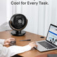 Dreo Fan for Bedroom, Desk Air Circulator Fan with Remote, 11 Inch Table Fans for Whole Room, 60ft Powerful Airflow, 120° Vertical Manual +90° Oscillating, 4 Speeds, 8H Timer, Quiet Fan, Home