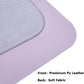 PU Leather Desk Pad Protector Gaming Mouse Pad Non Slip Desk Mat for Keyboard and Mouse Waterproof Desk Writing Pad for Office and Home Desk Accessories(Purple, 35.4 * 17.7)