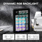EPOMAKER EK21 VIA Gasket Number Pad with 1000mAh Battery, BT 5.0/2.4GHz/Wired Hot-Swap Numpad with Aluminum Alloy knob, Programmable for Win/Mac/Gaming (Black Silver, Wisteria V2 Switch)