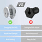 2Pcs RV Cable Passthrough for Starlink mini, RV Cable Grommet Compatible with Starlink, Ethernet, Coax, Water-Resistant and Anti-Drop RV Cable Routing(Gray)