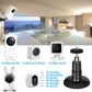 FastSnail Wall Mount Compatible with Wyze Cam Pan & Wyze Cam V3/Ring Camera, Adjustable Indoor Outdoor Mount for Wyze Cam Pan, Wyze Cam Outdoor, Wyze Cam V3/ArloPro/2/3/4/5//Ultra/Ultra 2 Pack Black