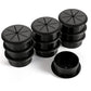 HYCC 10 Pack 2 Inch Flexible Desk Grommet,Organize Wires and Cables on Office Equipment, Computer Components, Entertainment Systems Effectively - Color: Black