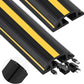 MYFAMIREA 20FT Floor Cord Cover Heavy Duty Cable Cover Protector 3 Channels Extension PVC Floor Wire Cover Outdoor Cord Hider Management Cord Cover for Wire on Floor Home Office Outdoor (2PCS 10FT)