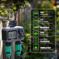 Insoma 2-Zone Sprinkler Timer, Programmable Garden Hose Timer with Auto/Manual/Rain Delay Modes | Water-Saving Irrigation Controller for Lawn, Yard & Drip Systems | Waterproof Design & Easy Setup