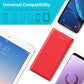 Portable Charger Power Bank 26800mah,Ultra-High Capacity Safer External Cell Phone Battery Pack,2 USB Output High Speed Charging Power bank Compatible with iPhone 16 15 14 13 12 Samsung Android LG-Red