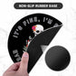 ITNRSIIET Round Mouse Pad with Stitched Edge Premium-Textured Waterproof Non-Slip Rubber Base Desktop Protection Mat Diameter 8.7 inches, Flower Skull