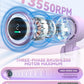 Portable Handheld Turbo Fan, 5-Speed Personal Fans, 5000mAh Rechargeable Fans Up to 12 Hours, Weight only 0.6lb Small Fan, Hand/Neck/Desk Fan 3 IN 1, Beach Vacation Essentials(Purple)