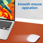 Leather Desk Pad Protector,Mouse Pad,Office Desk Mat, Non-Slip PU Leather Desk Blotter,Large Desk mat,Waterproof Keyboard mat for Office/Home/Decor (Orange,35" x 17")