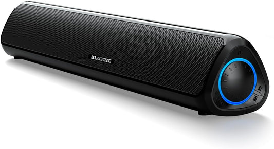Computer Speakers for Desktop PC, HiFi Stereo Poratble 5.3 Bluetooth Computer Speakers, Computer Sound bar, 3.5mm Aux-in Pc Soundbar with Deep Impactful Bass, Gaming Speakers for PC,Laptop,Tablet