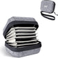 JJC Hard Shell Lens Filter Pouch Case for 10 Circular Filters Up to 67mm, Dustproof & Water-Resistant Camera Lens Filter Storage Wallet for ND UV CPL Filter