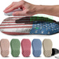 Ergonomic Raised Mouse Pad Wrist Support with Bilateral Slope Memory Foam Mousepad for Wrist Rest and Carpal Tunnel Pain Relief 11.8x7.9〃National Flag