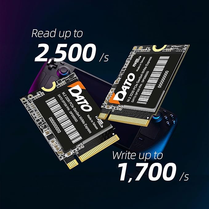 DATO 1TB SSD M.2 2230, NVMe 1.3 PCIe Gen3x4, Internal Solid State Drive, Up to 2500/1700 MB/s, DP330 Series