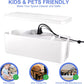 Cable Organizer Box Set of Three, Power Cover Cord Holder Surge Protector for Desk (White)