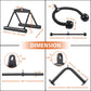 SERTT Workout Cable Machine Attachment for Home Gym, LAT Pulldown Attachments, Cable Accessories for Weight Training, Straight Pull Down Bar, Tricep Rope, Double D Row Handle, V-Shaped Bar