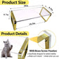 Keyboard Cat Protector - 20" Large Monitor Stand 2 in 1 Clear Acrylic Keyboard Cover Long Acrylic Monitor Stand Keyboard Protective Cover for Desk 108 Keyboard Protector Laptop Computer Monitor