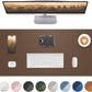 Leather Desk Pad Protector,Desk Mat,Large Mouse Pad, Non-Slip Desk Pad, Waterproof PU Leather Desk Blotter Mat, Desk Cover for Office and Home (Dark Khaki, 36" x 17")