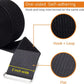 2" x32ft Reusable Cinch Strap with 20 Metal Buckles, Cut-to-Length Fastening Securing Straps, Adjustable Nylon Cable Straps and Cord Ties for Organizer or Storage, 2 inch Wide, Black