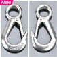 Alele Grab Hooks, 440 Pounds Slip Hooks,Stainless Steel Lifting Hook Rigging Accessory,4 Pack