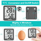 Indoor Humidity Meter Hygrometer 3Pack, Room Thermometer for Accurate Room Temperature Monitor, Digital Hygrometer with Indoor Thermometer for Home, Baby Nursery, and Humidity Sensor Enhanced Comfort