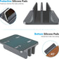 OMOTON [Updated Dock Version] Vertical Laptop Stand, Double Desktop Stand Holder with Adjustable Dock (Up to 17.3 inch), Fits All MacBok/Surface/Samsung/HP/Dell/Chrome Book (Grey)