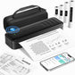 2025 Portable Printers Wireless for Travel, Inkless Thermal Printer Support 8.5" x 11"& A4, Mobile Printers with Carry Case, Bluetooth Portable Printer for Office,Travel,School,Car,Home,Black