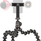 JOBY GorillaPod 1K GripTight 360 Mount Kit, Compact Flexible Tripod 1K Stand and BallHead, with Rotating Phone Mount, Easy Landscape or Portrait Mode, Double Cold Shoe, Supports up to 1kg (2.2lb)