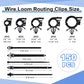 150 pcs Car Wire Loom Routing Clips Push Mount Cable Tie Assortment 10 Sizes Car Harness Routing Clips Universal Wiring Harness Replacement Parts for Automotive