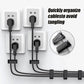Adhesive Cable Clips Holder, Outdoor Light Clips, Black Cord Wire Clips, Sturdy Nylon Cord Wall Finisher Wire Clamp for Home, Car, Office Desk Wire Management (Black, L-100 PCS)