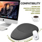 Hokafenle Ergonomic Mouse Pad Wrist Support, Terraced Slope Carpal Tunnel Wrist Pad for Mouse with Unibody Memory Foam, Wrist Rest Pain Relief Mousepad (Dark Grey, 11.8x7.9 in)