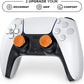 KontrolFreek Omni for PlayStation 5 (PS5) and PlayStation 4 (PS4) | Performance Thumbsticks | 2 Low-Rise Concave | Orange/White