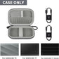 Case Compatible with Samsung T9/ T7/ T7 Shield Portable SSD 1TB 2TB 4TB External Hard Drive, Storage Travel Carrying Holder Organizer for Solid State Drives & USB Cable (Box Only)-Grey