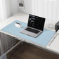 Leather Desk Pad Protector, Mouse Pad, Office Desk Mat, Non-Slip PU Leather Desk Blotter, Laptop Desk Pad, Waterproof Desk Writing Pad for Office and Home (Light Blue, 31.5" x 15.7")