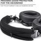 BlingKingdom Headphone Headband Cover Headphones Replacement Band Headband Protector with Zipper (Black)