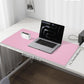Pink Desk Mat, PU Leather Desk pad Large Mouse Pad, Non-Slip Desk Pad, Waterproof Desk Blotter Mat, Desk Cover Mat for Office and Home (31.5" x 15.7")