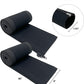 Zipper Cable Sleeve by Wrap-It Storage - 36" x 4" (2-Pack) Black - Cord Organizer and Cable Protector for Desk, Computer, TV Cord Management to Hide and Cover Wire and Extension Cables