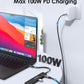 LENTION USB C Hub with 100W Charging, 4K@60Hz HDMI, Dual Card Reader, USB 3.0 & 2.0 Compatible 2024-2016 MacBook Pro, New Mac Air/Surface, Chromebook, More, Stable Driver Adapter (CB-CE18p.Black)
