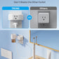 TROND Outlet Extender, 3-Prong Grounded Wall Plug Splitter, 3 Way Angled Outlet Adapter, Cruise Ship Essentials, Plug Expander with 3 Electrical Sockets for Bathroom, Kitchen, White
