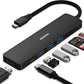 BENFEI USB C HUB 7-in-1, USB-C HUB Multiport Adapter with HDMI (4K @ 60Hz Certified)/100W Power Delivery/3*USB 3.0 5Gbps/SD/TF Card Reader (160MB/s) for iPhone 15 Pro/Max MacBook iPad Pro iMac S23
