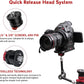 IFOOTAGE Magic Arm Clamp MA5-6, 11 Inches Adjustable Friction Power Articulating Magic Arm with 1/4" and 3/8" Thread Screw for DSLR Camera Rig/LCD Monitor/LED Lights