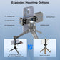 SIRUI Phone Mount for Tripod with Arca Base with 1/4"&3/8" Threaded Holes, Metal Tripod Cell Phone Clamp Holder with 2 Cold Shoes, Smartphone Adapter Compatible with iPhone, Galaxy, Pixel, AM-PH05