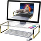 Keyboard Cat Protector - 20" Large Monitor Stand 2 in 1 Clear Acrylic Keyboard Cover Long Acrylic Monitor Stand Keyboard Protective Cover for Desk 108 Keyboard Protector Laptop Computer Monitor